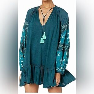 Free People Mix It Up Tunic Jade
